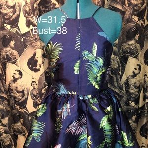 Sexy Hawaiian lowback Fashion Nova Mini Dress